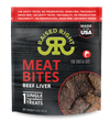 Raised Right Beef Liver Meat Bites Dog Treats, featuring high-quality, single-ingredient beef liver.