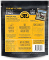 Product details and nutritional information on Raised Right Turkey Liver Meat Bites, ensuring quality and traceability.