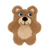 KONG Snuzzles Kiddos teddy bear toy with flat design and cuddly texture, perfect for gentle play and anxiety relief.