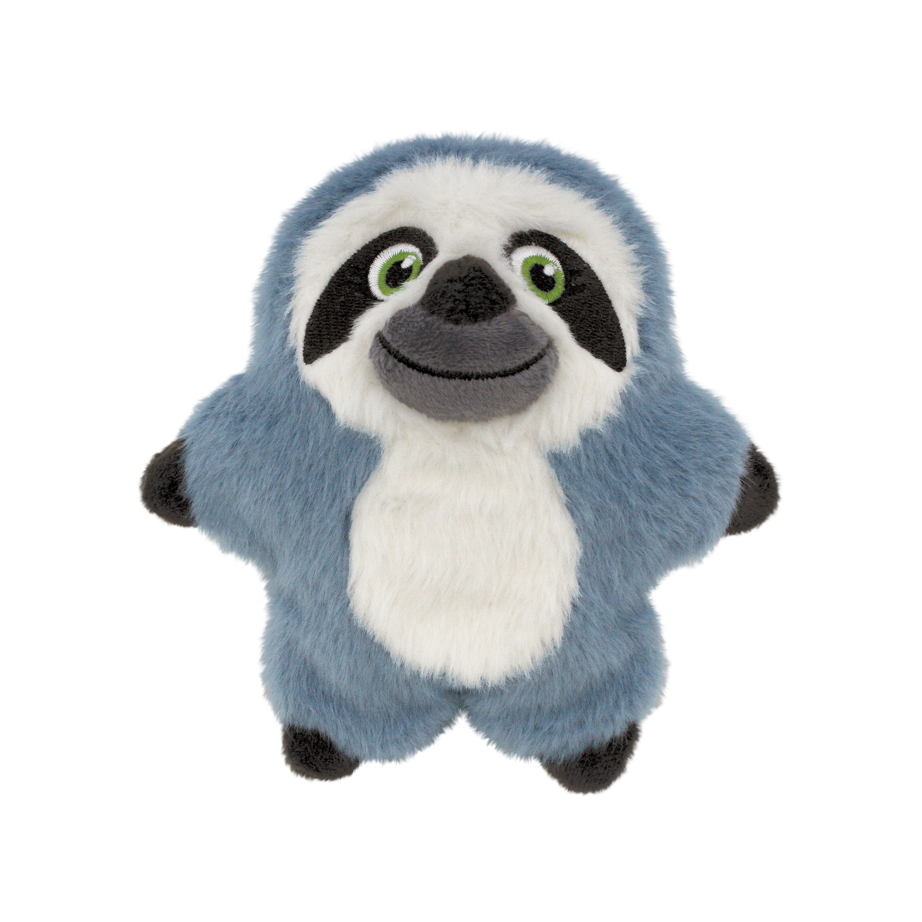 KONG Snuzzles Kiddos sloth toy, designed with ultra-plush materials and a loud squeaker to enrich and calm your dog.