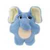 KONG Snuzzles Kiddos elephant toy offering full-body squeaks and soft comfort, great for snuggles and sensory enrichment.