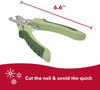 The Safari Professional Dog Nail Trimmers (Large, 6.6 inches) are designed for larger breed dogs and puppies. The stainless steel blades offer precision cutting, ensuring a clean and smooth trim every time. The non-slip grip enhances control, while the safety stop feature minimizes the risk of cutting too close to the quick.