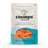 A clear image of Crumps - Sweet Potato Fries packaging, highlighting its 100% sweet potato, hypoallergenic benefits, and all-natural ingredients