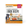 Front view of The Honest Kitchen - Dehydrated Dog Food - Limited Ingredient Duck, 4 lb box, highlighting the wholesome ingredients and cage-free duck.