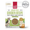 The Honest Kitchen Whole Food Clusters - Grain Free Chicken dog food bag, highlighting human grade quality.