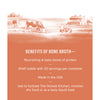 Image illustrating the health benefits of bone broth for dogs, including joint support and improved digestion.