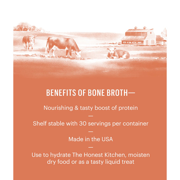 Image illustrating the health benefits of bone broth for dogs, including joint support and improved digestion.