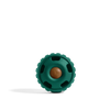 Front view of the Woof Pupsicle in Green, showcasing its durable design and easy-to-open twist mechanism for treat-filled fun.