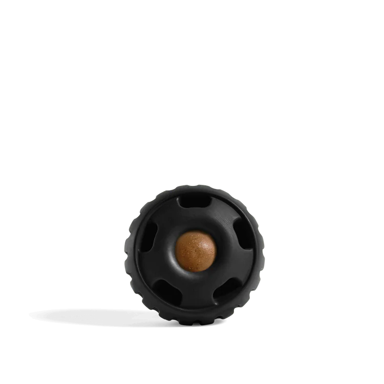 Close-up of The Pupsicle Power Chewer in black, designed for tough chewers with ultra-durable material, perfect for long-lasting, mess-free frozen treat enjoyment.