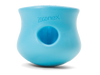 Close-up image of the West Paw Toppl toy in blue, highlighting its color and design.