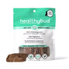 Front of Healthybud Beef Lung Dog Treats bag showing crunchy, single-ingredient wafers made from 100% beef lung—high in protein and iron to support strong muscles, healthy bones, and easy digestion for dogs of all sizes.