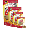 An image of the front of the Benny Bully Nutrimix showcasing the different sizes available