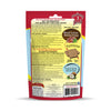 Back view of Benny Bullys Beef Liver + Coconut treats bag with nutritional information and ingredients