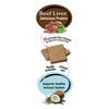 Close-up view of Benny Bullys Beef Liver + Coconut treats showing texture and size