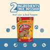 Image illustrating the health benefits of having only two ingredients: beef liver and pumpkin.