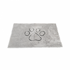 A high-quality image of the Dirty Dog Door Mat in misty grey, showcasing its colour and design.