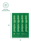 A close-up image showcasing the generous size of each poop bag, making it suitable for all dog breeds.