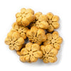 Close-up image of Fruitables Baked Dog Treats showing the texture and size of the treats.