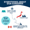 Single-ingredient treat - 100% dehydrated sardines, free from preservatives, salt, and additives. Caught in the north pacific and produced in Japan. Inspected by the Canadian Food Inspection Agency to ensure zero contaminants.