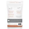 Back view of Green Juju Bison Liver Trainers Dog Treats bag, displaying nutritional information and ingredients list