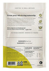 Back view of Crumps' Mini Trainers - Dried Beef Liver package, detailing the ingredients and nutritional information.