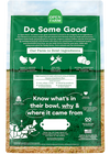 Open Farm Grain Free - Homestead Turkey & Chicken Dog Food bag back view with detailed transparency on sourcing and ingredients.