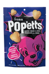 Front of the bag of Fromm Pop'etts Crunchy Dog Treats - Crispy-Airy Cranberry Cracker Snacks.