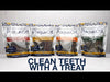 Keep your dog's teeth clean and breath fresh with Plaque Off - Dental Care Bones. These bones are the only dental chews on the market featuring the 100% natural and clinically proven kelp ingredient, A.N ProDen™. Trusted by veterinarians, these chews work to reduce plaque and tartar buildup while providing a delicious reward for your furry friend.
