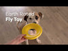 Video of Earth Rated Fly Toy in action, highlighting its floating design and fetch versatility.