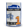 Front view of PureBites Freeze Dried Cheese Dog Treats bag, featuring 100% pure cheddar cheese as the only ingredient.