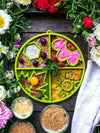 Image of the Soda Pup Four Seasons Enrichment Tray stuffed with various types of food, ready for your dog to enjoy.
