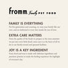 Showcasing the quality and care that goes into every Fromm Crunchy O's treat. Fromm is a family owned company with making sure the quality of foods and extra attention that goes into every treats. Making sure each treat is made with delicious ingredients and premium proteins to make the feeding experience the highlight of everyone's day.