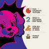Image highlighting the key features of Fromm Pop'etts Crunchy Dog Treats - Crispy-Airy Cranberry Cracker Snacks.