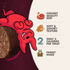 Close-up image of Fromm Tenderollies - Beef-a-Rollie Flavour Dog Treats, showcasing their soft and tender texture with a detailed view of the treat's surface.