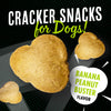 Close-up image of Fromm Pop'etts - Banana Peanut Buster Cracker Snacks, showing their crunchy texture