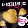Close-up image of Fromm Pop'etts Crunchy Dog Treats - Crispy-Airy Cranberry Cracker Snacks, showing their light and crunchy texture.