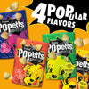 Image displaying all four flavors of Fromm Pop'etts Crunchy Dog Treats: Crispy-Airy Cranberry Flavour, Kickin' Chicken Liver Flavour, Banana Peanut Buster Flavour & Chompy Cheese Flavour