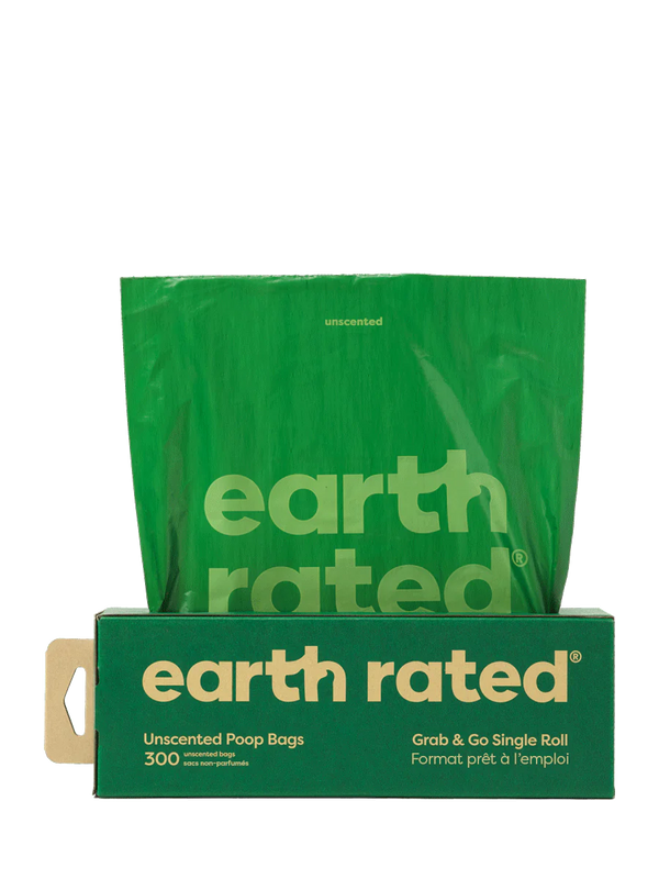 A bulk roll box of Earth Rated poop bags, ideal for pet parents who prefer buying in large quantities.