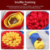 Close-up of the Pawz N Dogz Challenger Bone Snuffle Mat featuring hidden treats within fleece rolls and puzzle pockets to promote slow feeding and mental stimulation.