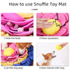Step-by-step guide on how to use the Pawz N Dogz Lotus Snuffle Mat for hiding treats.
