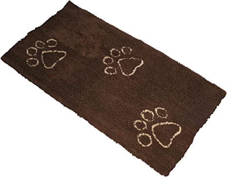 A high-quality image of the Dirty Dog Door Mat runner in mocha brown, showcasing its color and design.