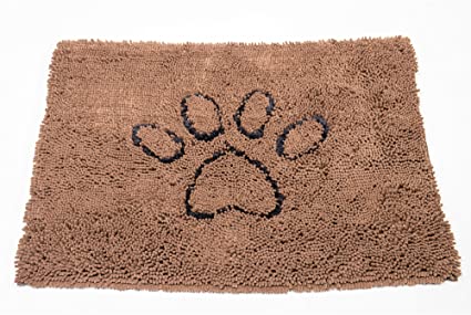 A high-quality image of the Dirty Dog Door Mat in brown, showcasing its colour and design.