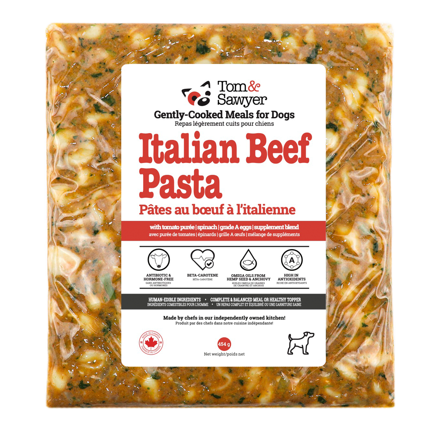 Tom & Sawyer - Gently Cooked - Italian Beef Pasta