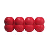 KONG Goodie Ribbon Bone showcasing four treat-stuffable spaces, designed to engage dogs in mentally stimulating play and satisfy their chewing needs.