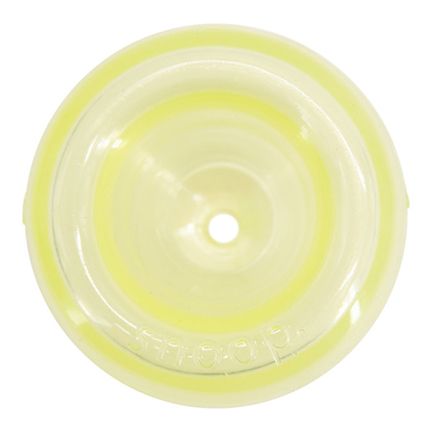 Planet Dog - Orbee Tuff Lil' Snoop interactive puzzle toy in translucent yellow, designed for small dogs seeking mental stimulation.