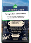 Back view of Open Farm Grain & Legume Free RawMix - Wild Ocean dog food bag, emphasizing ingredient transparency and quality commitment.