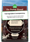 Back view of Open Farm Grain & Legume Free RawMix - Front Range dog food bag, emphasizing ingredient transparency and quality commitment.