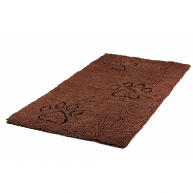 A high-quality image of the Dirty Dog Door Mat runner in brown, showcasing its color and design.