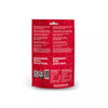 Back of PureBites Holiday Turkey & Sweet Potato Dog Treats bag showing nutritional details, limited ingredient list, and recyclable packaging; emphasizes high-protein, low-calorie treats with no fillers or additives, ideal for dogs with allergies or on restricted diets.