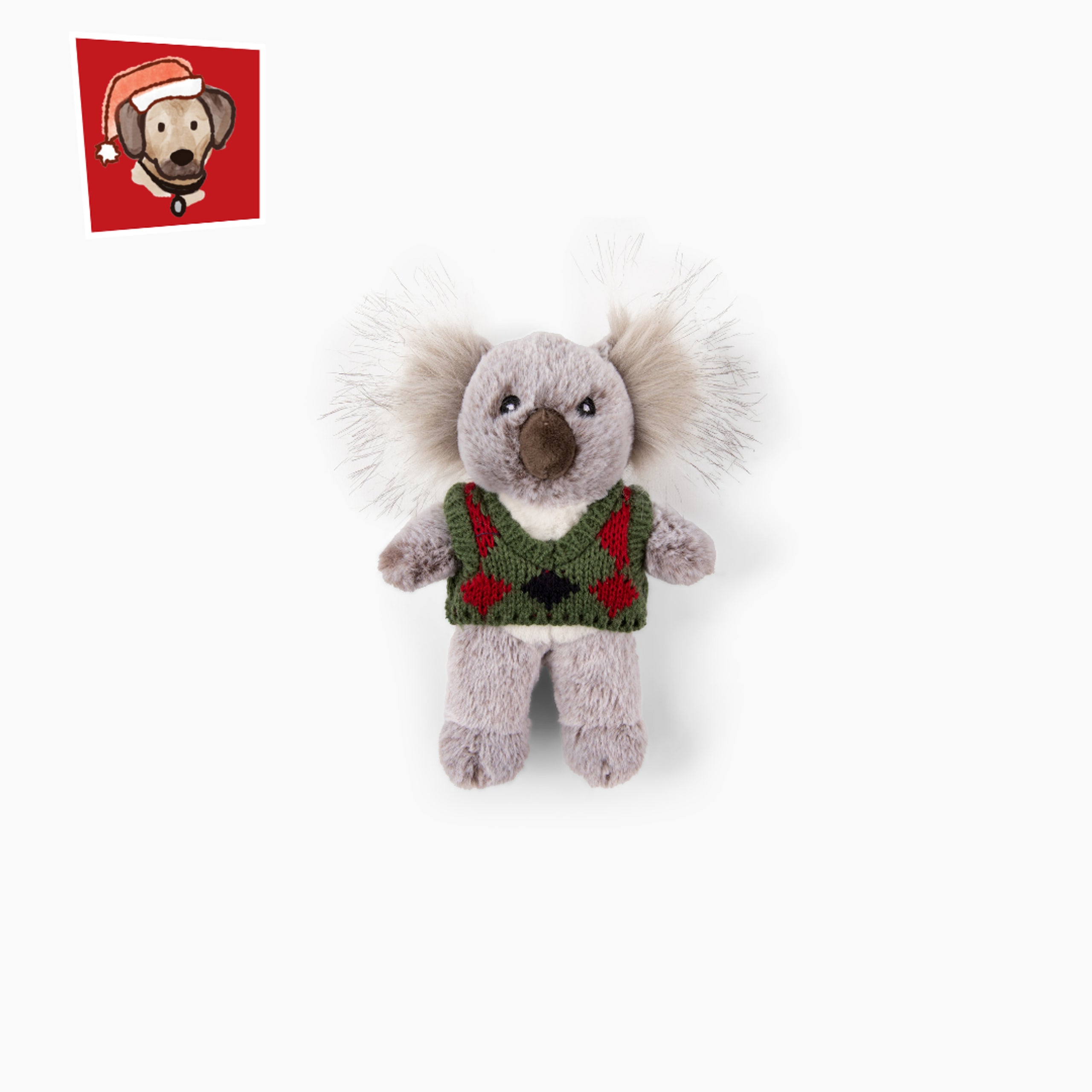 Fluff & Tuff Pops Koala plush dog toy with soft, durable fabric, reinforced stitching, and bright playful design for tossing, tugging, and snuggling.
